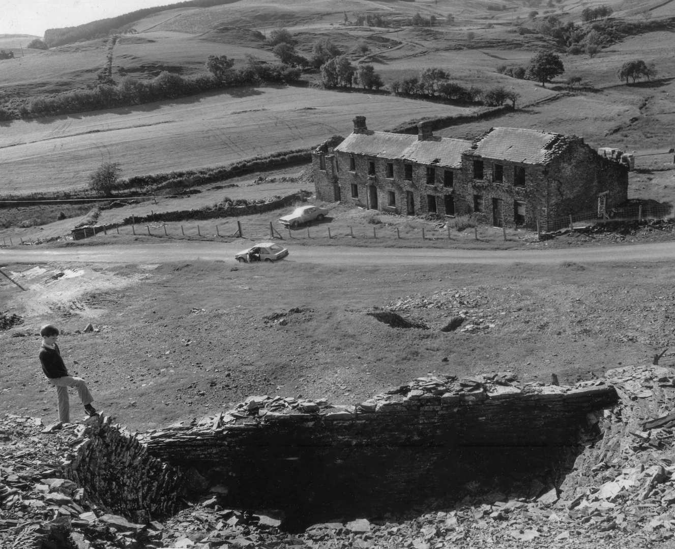 Ore slide and miners cottages Ystumtuen Mid Wales, submitted by Dickie Bird on 14-03-2026.
© Richard Bird Ore slide and miners cottages Ystumtuen Mid Wales